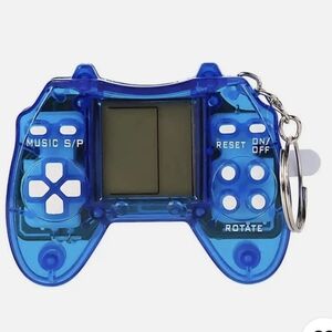 Mini Electronic Game Console Keychain LCD Handheld Retro Tetris Style